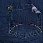 Брюки джинсовые для мальчика, рост 68 см, цвет голубой CB 7J039_М - Фото 6