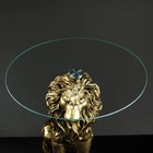 Подставка - стол "Лев сидя", бронза 57см ПОЛИСТОУН - Фото 5