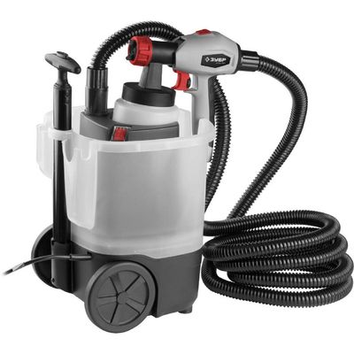 Краскопульт «ЗУБР» КПЭ-750, электрический, 750 Вт, 0.8 л, 0-800 мл/мин, 100 DIN/сек