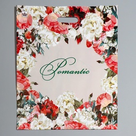 Пакет «Благородные цветы», полиэтиленовый с вырубной ручкой, 38?45 см, 60 мкм (комплект 50 шт)