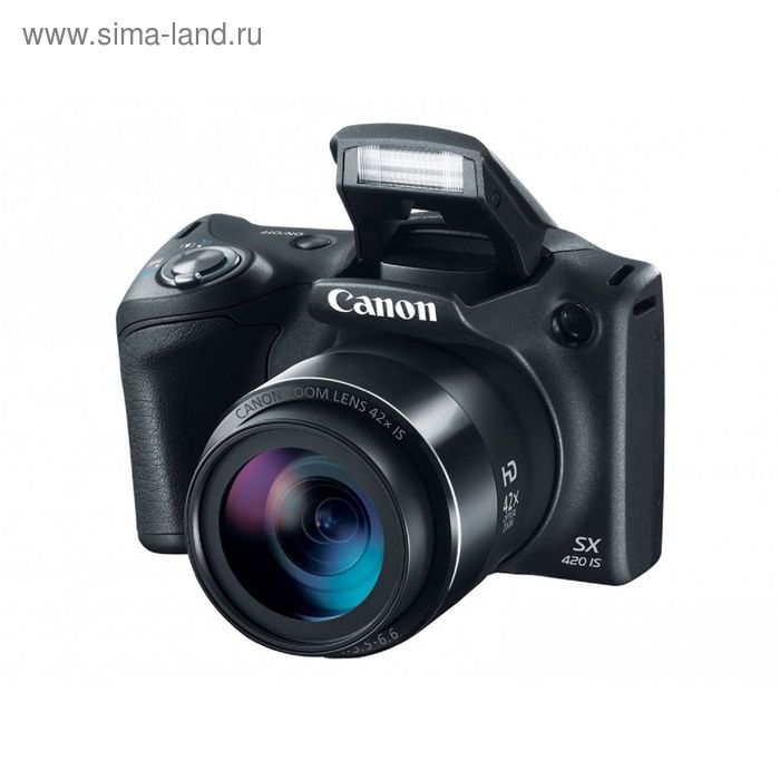 Фотоаппарат Canon PowerShot SX420 IS черный 20Mpix Zoom40x - Фото 1
