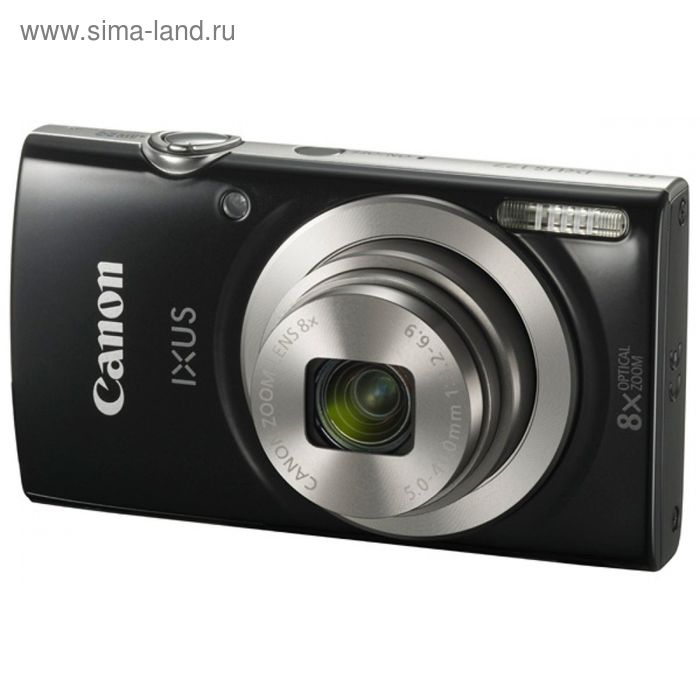 Фотоаппарат Canon IXUS 177 черный 20Mpix Zoom8x - Фото 1