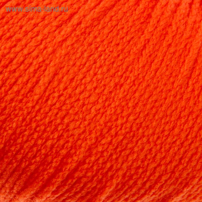Пряжа "Камелия" 100% акрил 175м/100гр  (0499, ярко-оранжевый) - Фото 1