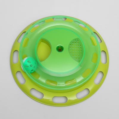 Игровой комплекс для кошек, с отсеками для корма и шариком, цвет МИКС