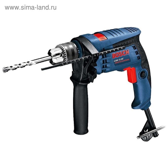 Дрель ударная BOSCH GSB 13 RE 0 601 217 102 600Вт 13мм ЗВП 0-2800обмин реверс 472700₽