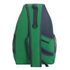 Рюкзак молодёжный на молнии, 1 отдел, 2 наружных кармана, 2 боковых кармана с сеткой, зелёный - Фото 3