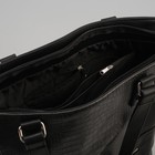 Сумка женская, отдел на молнии, наружный карман, длинный ремень, цвет чёрный - Фото 5