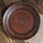 Тарелка "Дымка", гладкая, красная глина, плоская, 20 см - Фото 3