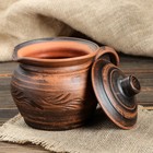 Сметанник "Вьюнок", декор, красная глина, 0.5 л, микс - Фото 7