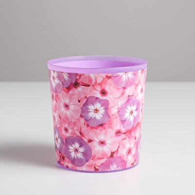 Кашпо «Цветы», 1.6 л, 14×14 см