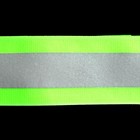 Повязка нарукавная светоотражающая на липучке, 51 × 5 см, цвет салатовый - Фото 4