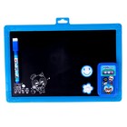 Доска магнитная двухсторонняя со зверьками, под маркер и мел, мел 4 шт. в машинке, маркер, магниты 2 шт. - Фото 8