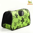 Сумка-переноска каркасная «Цветы», размер М, 40×21×27 см - Фото 4