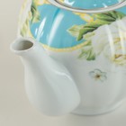 Сервиз чайный "Алая и белая розы": 4 чашек 220 мл, 4 блюдца, чайник 800 мл, молочник УЦЕНКА - Фото 12