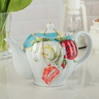 Сервиз чайный "Алая и белая розы": 4 чашек 220 мл, 4 блюдца, чайник 800 мл, молочник УЦЕНКА - Фото 16