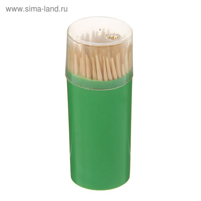 Зубочистки 90-100 шт, упаковка 12 шт, цвет МИКС - Фото 1