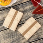 Набор деревянных палочек для мороженого, 7,5×1,1-1,5 см, 100 шт - Фото 3
