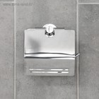 Держатель для туалетной бумаги Stölz «Классика», с крышкой, хромированный - Фото 5