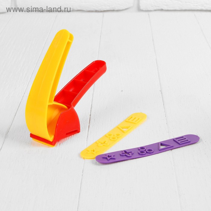 Пресс для лепки, 2 сменные насадки - Фото 1