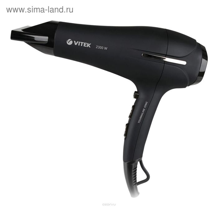 Фен Vitek VT-2262 BK, 2300 Вт, ионизация, черный - Фото 1