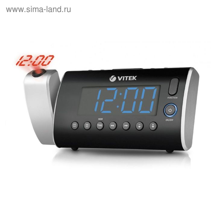Радиобудильник Vitek VT-3519, серебряный - Фото 1