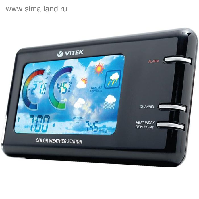 Радиобудильник Vitek VT-6401, многофункциональные, черный - Фото 1
