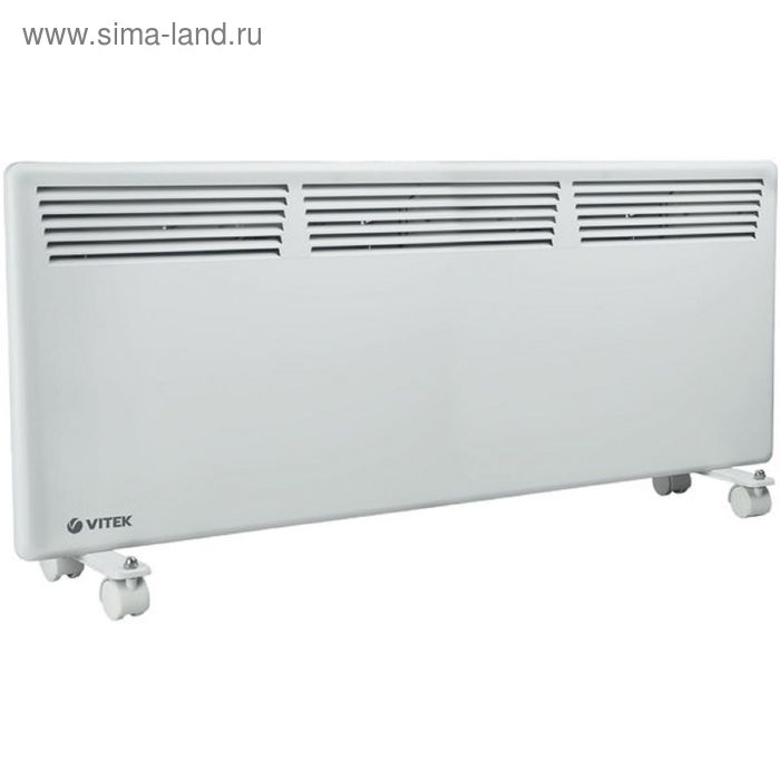 Обогреватель Vitek VT-2141 W, конвекторный, 1500 Вт, 20 м², белый - Фото 1