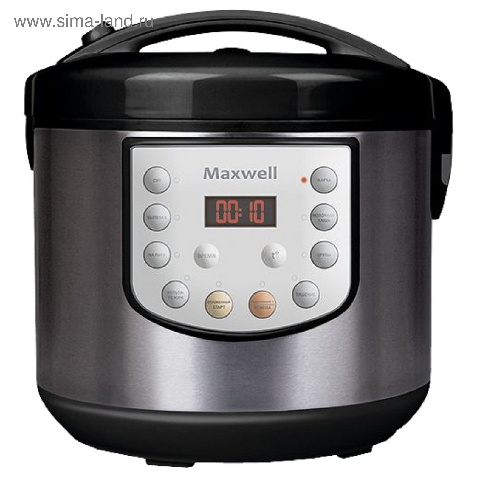 Мультиварка Maxwell MW-3818, 700 Вт, 5 л, 8 программ, мультиповар,  отложенный старт, черный (1766042) - Купить по цене от 2 954.54 руб. |  Интернет магазин SIMA-LAND.RU