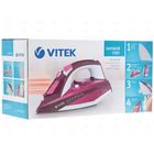 Утюг Vitek VT-1215 PK, 2400 Вт, керамическая подошва, 20 г/мин, 320 мл, розовый 1766 - Фото 3
