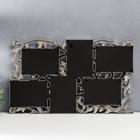 Фоторамка пластик на 6 фото 10х15 см "Вьюн" серебро 55х33 см - Фото 3