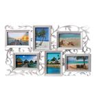 Фоторамка пластик на 6 фото 10х15 см "Вьюн" серебро 55х33 см - Фото 5