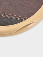 Сиденье для унитаза «Декор. Кожа», 44.5×37.5 см, с крышкой, коричневое 1739017