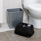 Ведро для мусора «Камелия», 18 л, серебристый перламутр, чёрное - Фото 4