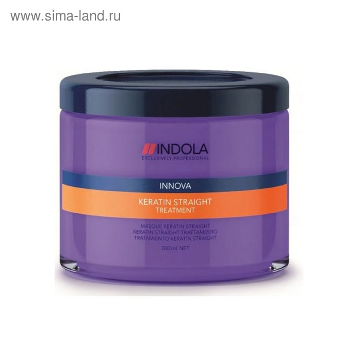 Маска для волос Indola Keratin Straight "Кератиновое выпрямление", 200 мл - Фото 1