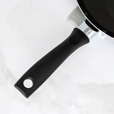 Сковорода блинная Lite, d=22 см, пластиковая ручка, антипригарное покрытие, алюминий, чёрная