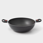 Казан алюминиевый Forever, 3,5 л, d=28 см, две съёмные ручки, стеклянная крышка, антипригарное покрытие, цвет чёрный - Фото 3