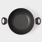 Казан алюминиевый Forever, 3,5 л, d=28 см, две съёмные ручки, стеклянная крышка, антипригарное покрытие, цвет чёрный - Фото 4