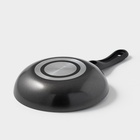 Сковорода Forever, d=18 см, съёмная ручка, стеклянная крышка, антипригарное покрытие, алюминий, серая - Фото 5