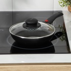 Сковорода Forever, d=18 см, съёмная ручка, стеклянная крышка, антипригарное покрытие, алюминий, серая - Фото 8