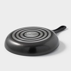 Сковорода Forever, d=24 см, съёмная ручка, стеклянная крышка, антипригарное покрытие, алюминий, чёрная - Фото 5