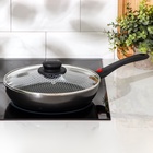 Сковорода Forever, d=24 см, съёмная ручка, стеклянная крышка, антипригарное покрытие, алюминий, чёрная - Фото 8