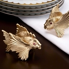 Набор из 6 держателей для карточек  УЦЕНКА "Рыбка" серии Spice Jewels, золото, 8 × 4 см - Фото 3