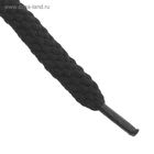 Шнурки для обуви, плоские, 8 мм, 100 см, фасовка 25 шт, цвет чёрный (комплект 25 шт) - фото 20674846