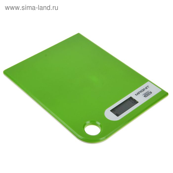Весы кухонные Magnit RMX-6180, электронные, до 5 кг, LCD-дисплей, зелёные - Фото 1