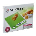 Весы кухонные Magnit RMX-6180, электронные, до 5 кг, LCD-дисплей, зелёные - Фото 4