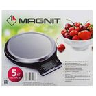 Весы кухонные Magnit RMX-6191, электронные, до 5 кг, LCD-дисплей, серебристые - Фото 5