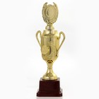 Кубок 088C, наградная фигура, золото, подставка пластик, 23,5 х 12 х 6,4 см. - фото 8295618
