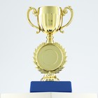 Кубок 057, наградная фигура, золото, подставка пластик, 14 х 6,5 х 6,3 см. - фото 297819353