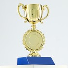 Кубок под нанесение 057, наградная фигура, золото, подставка пластик, 14 см - Фото 3