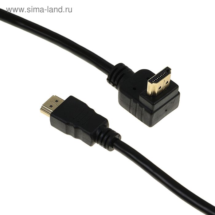 Кабель видео Cablexpert CC-HDMI490-6, HDMI(m)-HDMI(m), ver 1.4, угловой, 1.8 м, черный - Фото 1